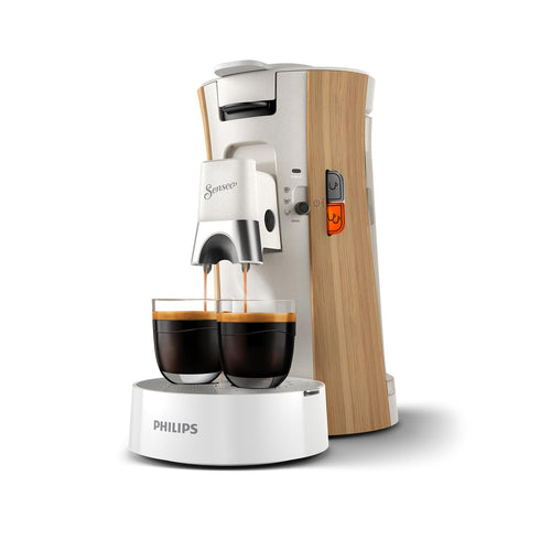 Machine à Café à Dosettes SENSEO Select CSA240/06 – Blanc Soie, Eco-responsable