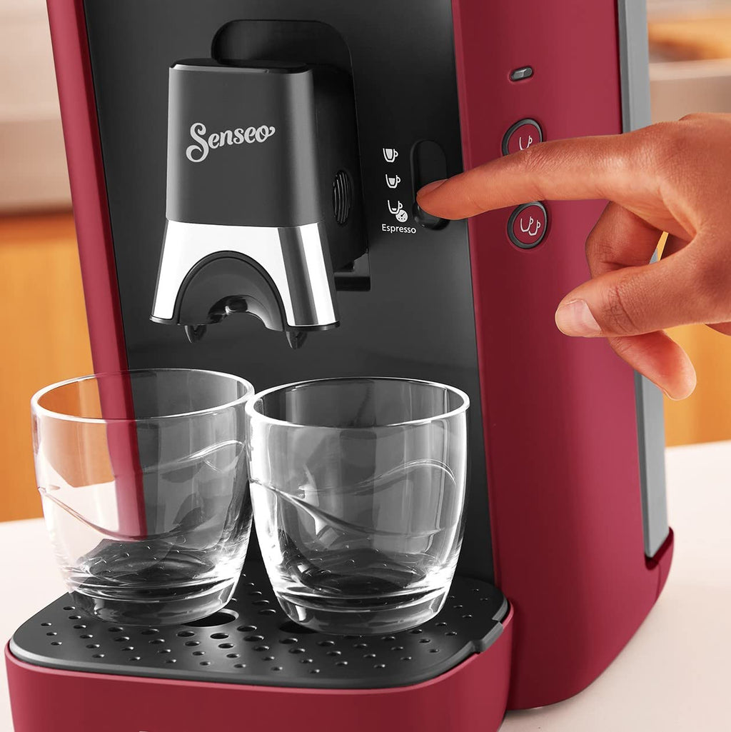 Machine à Café à Dosettes SENSEO Maestro CSA260/91 – Rouge, Réservoir XL 1,2 L