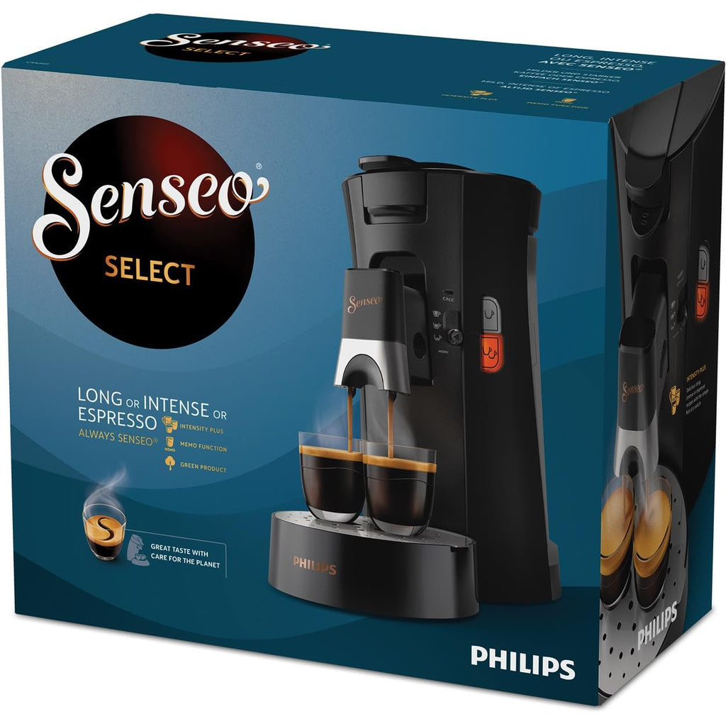 Machine à Café à Dosettes SENSEO Select CSA240/61 – Noir, Intensité Plus