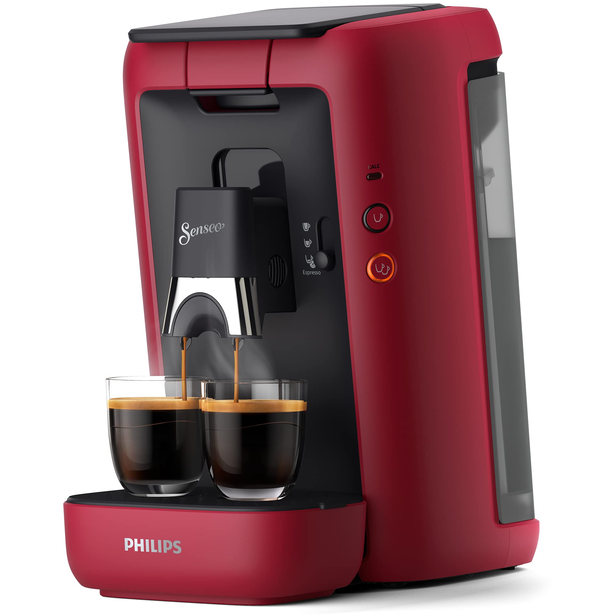 Machine à Café à Dosettes SENSEO Maestro CSA260/91 – Rouge, Réservoir XL 1,2 L