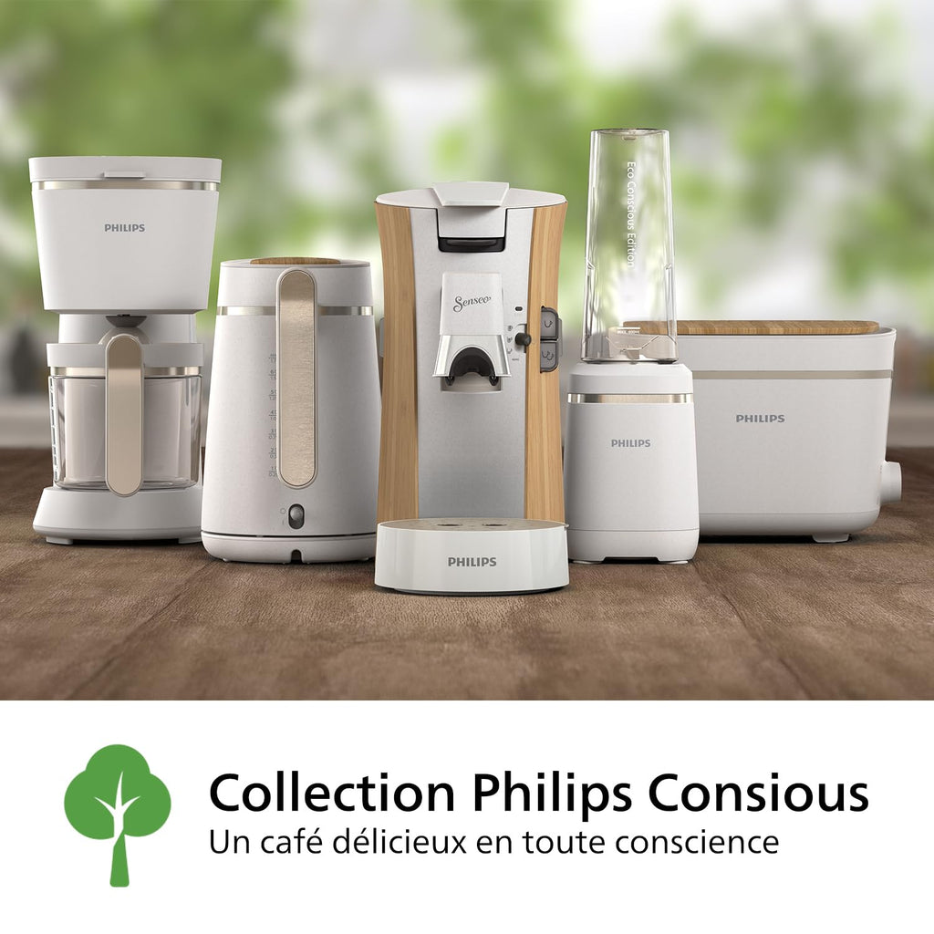 Machine à Café à Dosettes SENSEO Select CSA240/06 – Blanc Soie, Eco-responsable