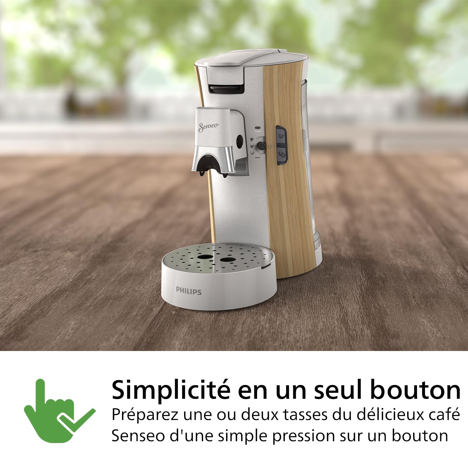 Machine à Café à Dosettes SENSEO Select CSA240/06 – Blanc Soie, Eco-responsable