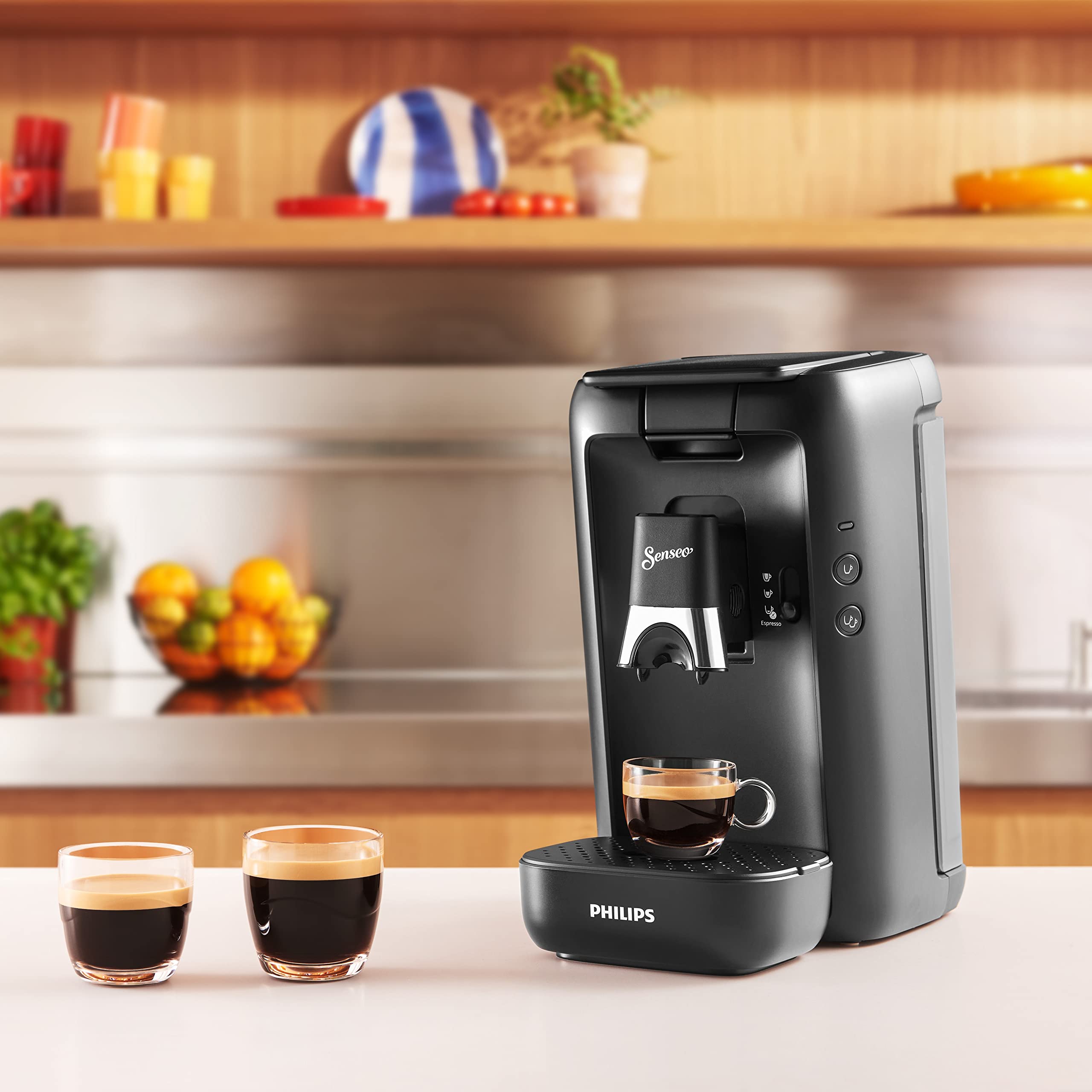 Machine à Café à Dosettes SENSEO Maestro CSA260/61 – Noir, Réservoir XL 1,2 L