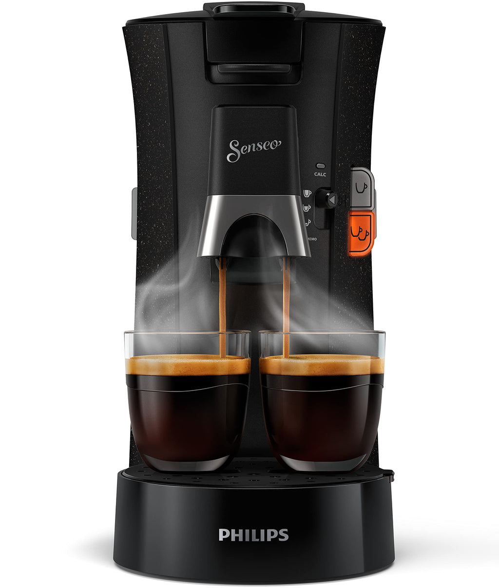 Machine à Café à Dosettes SENSEO Select Eco CSA240/20 – Noir Moucheté, 1450 W