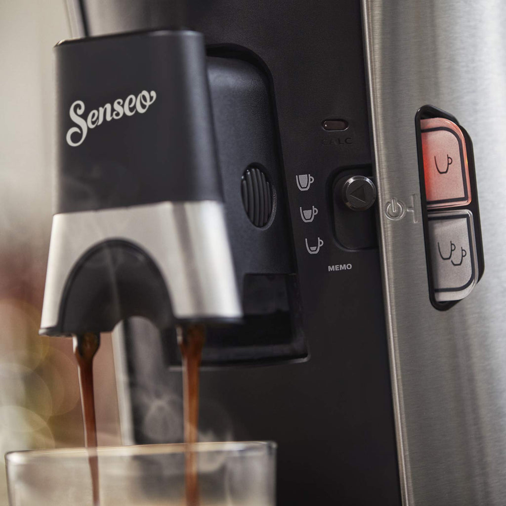 Machine à Café à Dosettes SENSEO Select Eco CSA250/10 – Acier Brossé